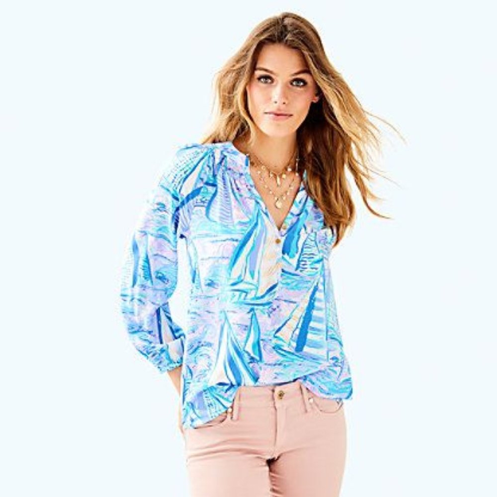 ELSA SILK TOP  Light Lilac Verbena Aboat